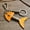 Camel, variant on Personalized Cowhide Keychain: First Layer Leather Key Chain, Geometric Alloy Design, Creative Gift Idea