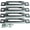 Silver, variant on DC Cargo 1-Slot E-Track Cargo Tie-Down Anchor | 4 Pack | Mini Powder-Coated Steel