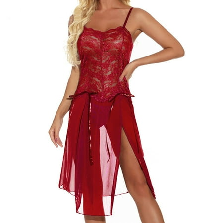 PuPy Red Lingerie for Women Plus Size Lingerie Stockings Thigh Highs Red Lingerie Bodysuit for Women Red Lingerie Dress for Women Lace Sexy Maid Lingerie for Women Latex Clearance under $12370
