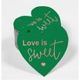 thumbnail image 2 of Inkdotpot 100 Pack Real Rose Gold Foil Paper Tag Love Is Sweet Wedding Favor Hang Tag, 2 of 6