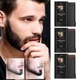 thumbnail image 2 of Men's Fruit & Vegetable Infused Beard & Mustache Dye - Easy One-Comb Application, Permanent Black Hair Color for Facial Hair, Portable Brush Included, 2 of 8