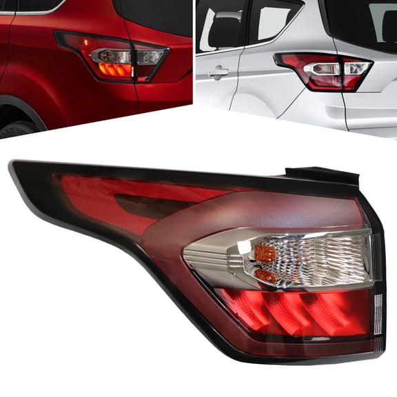 Left Driver Side For Ford Escape 2017-2019 LED Outer Tail Light Rear Brake Lamp