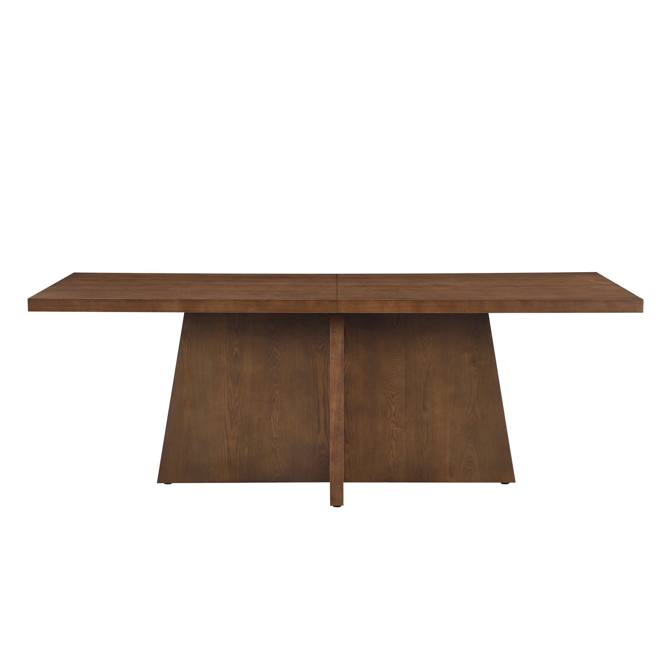 Christopher Knight Home 7-Piece Modern Dining Set, 84" Table and U-shaped Upholstered Chairs, Walnut
