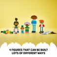 thumbnail image 4 of LEGO DUPLO Town Buildable People with Big Emotions Interactive Toy for Ages 3 and Up, 5 Characters with 10 Role-Play Faces, 71 Colorful Bricks for Mix-and-Match Customizable Fun, 10423, 4 of 5