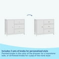 thumbnail image 6 of Graco Teddi 3 Drawer Nursery Combo Dresser, White, 6 of 18