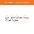 thumbnail image 2 of Max Advanced Brakes - Brake Kit for 2006 2007 2008 2009 2010 Hyundai Sonata w/ 3.3 V6 Engine Front Replacement Disc Brake Rotors and Ceramic Brake Pads, 2 of 9