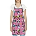 thumbnail image 3 of Yiaed Colorful Cute French Bulldog Print Kitchen Apron with Hand Wipe Pockets,Big Pocket,Aprons for Women with Pockets, Waterproof for Cooking Baking, 3 of 7