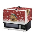 thumbnail image 7 of TSOVTHRID Capybara Christmas Hat Convection Oven Cover, Dust Proof Smart Microwave Oven Protector for Countertop Christmas Decor, Snowflake Red Print Microwave Dust Cover, 18.25"W x 14.5"D x 11"H, S, 7 of 7