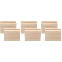 Hemoton 6 pcs  Wood Risers Bed Risers Heavy Duty Furniture Lifter Table Sofa Legs Heightening Pads