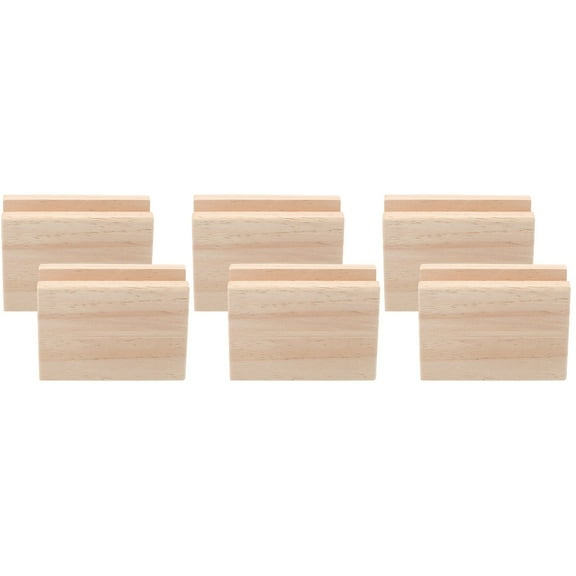 Hemoton 6 pcs  Wood Risers Bed Risers Heavy Duty Furniture Lifter Table Sofa Legs Heightening Pads