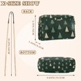 thumbnail image 4 of FORMRS Women Crossbody Purse with Chain Strap Vegan Leather Shoulder Handbag, Beige Christmas Trees, 4 of 7