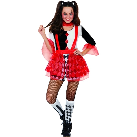 Teen Sweetheart Harlequin Halloween Costume