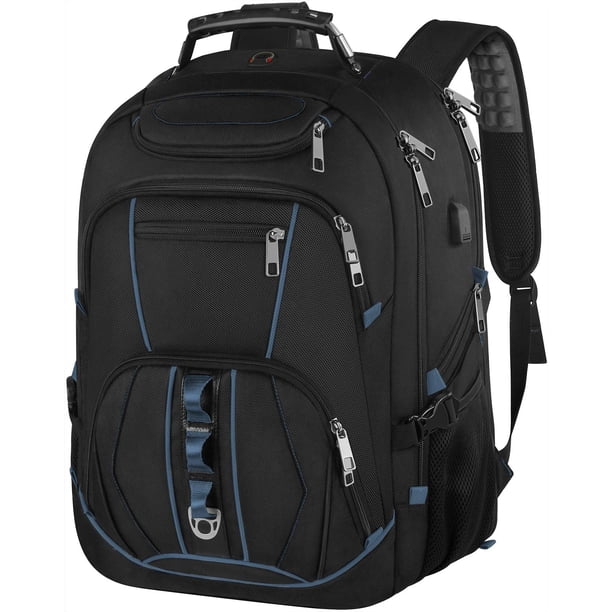 Mochila para portátil JCDOBEST azul de 55 litros de capacidad con puerto USB