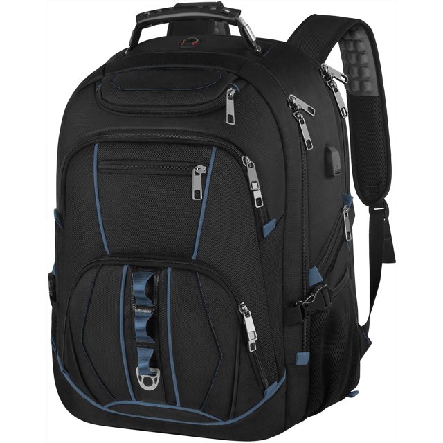 Mochila para portátil JCDOBEST azul de 55 litros de capacidad con puerto USB