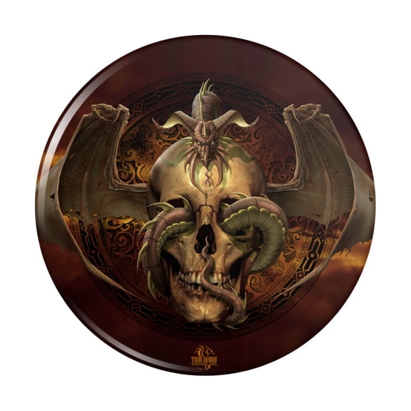 Dragon Skull Design Pinback Button Pin