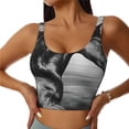 thumbnail image 2 of Lsque Running Horse Printed Women'S Sports Bra, Compression, Moisture Wicking, High-Impact Sports Bra For Women,Supportive sports bra-, 2 of 9