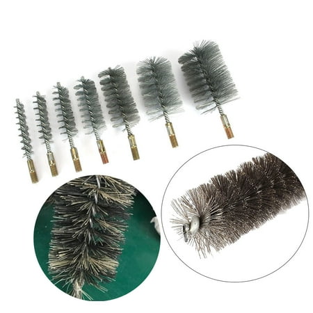 

tooloflife 10-100mm Chimney Brush Tube Brush Stainless Steel Handle Brush Brown Handle Brush