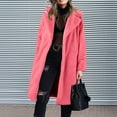 thumbnail image 2 of Trench Coat Women Winter Clothing for Women Women's Long Teddy Down Coat Winter Warm Puffy Jacket Fluffy Women's Coat Jackets Long Sleeve Casual Long Warm Plush Coats, 2 of 6