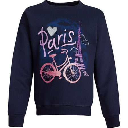 Girls Graphic Fleece Crew