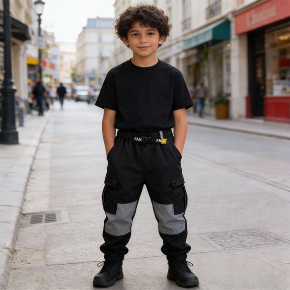 Boys Outdoor Composite Sports Casual Pants For Teenagers Lightweight Durable Hiking Jogging Training Trousers Tween Kids Summer Soft Comfy Trousers Y2K Streetwear Cute Basic Pants