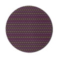 thumbnail image 1 of Abstract Mouse Pad for Computers, Digital Design of Colorful Geometric Horizontal Streaks, Round Non-Slip Thick Rubber Modern Gaming Mousepad, 8" Round, Dark Purple Mustard, by Ambesonne, 1 of 2