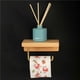 thumbnail image 5 of Matsuzay Accesorios de baño Portarrollos de baño Soporte de aplicación ampliamente montado en la pared con bandeja de estante Juegos de accesorios de baño, 5 of 5