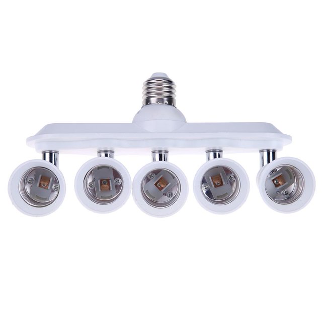 E27/E26 a 5 E27/26 Cabezal de enchufe de conversión universal para bombillas de luz diurna Lamparas Tmvgtek Para estrenar