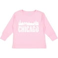 thumbnail image 3 of Inktastic Chicago Skyline Grunge Boys or Girls Long Sleeve Toddler T-Shirt, 3 of 5