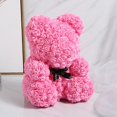 thumbnail image 1 of Muñeco de oso de flores eternas, regalo de San Valentín de Tanabata, adornos para mujer, oso de abrazo, flor de espuma, oso rosa de 28 cm, 1 of 6