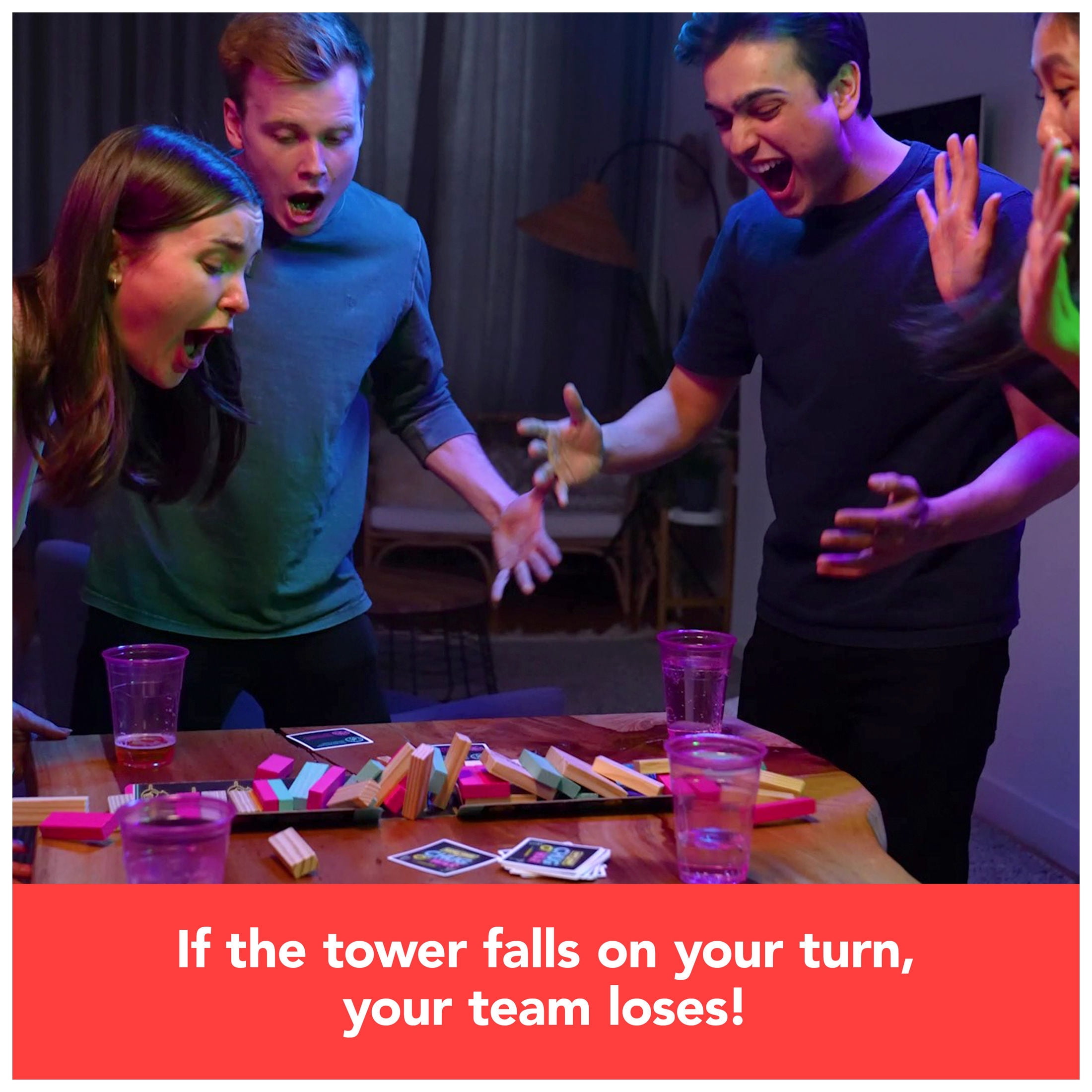 Spin Master Games, Happy Hour Tower Chug O’ War, Party Game for Adults Ages 21+