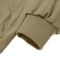 thumbnail image 5 of WIZUTIZ Men's Casual Jacket Solid Color Loose Breathable Zip Collar Long Sleeve Polyester Outerwear Relaxed Fit for Daily Commute Outdoor All-Season Wear Mens Fashion, 5 of 9