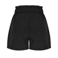 thumbnail image 5 of Nmnitkp Shorts for Women Comfort Summer Casual Loose With Pockets Drawstring Elastic Waist Pants Elastic fabric Short Pants Black,L, 5 of 8