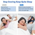 thumbnail image 3 of Anti Snoring Chin Strap,Chin Strap for Users,Anti Snoring Devices,Sleep Aid for Men and Women，Breathable Stop Snoring Chin Strap Snoring Solution for Users to Keep Mouth Closed(Black), 3 of 6