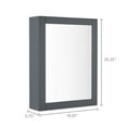 thumbnail image 5 of Mainstays Mirror Medicine Cabinet with Adjustable Shelves, Gray Flannel, 5 of 6