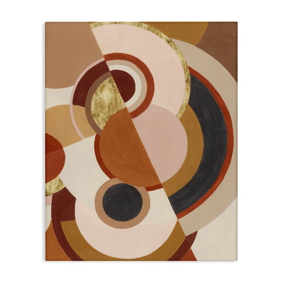 Stupell Industries Mid-Century Tectonic Earth Abstract Design Canvas Art, 16 x 20, by Grace Popp
