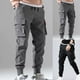 thumbnail image 2 of ¡Caliente! Pantalones de otoño para hombre, pantalones Joggers Harem de Hip Hop, novedad de 2021, pantalones para hombre, pantalones Cargo multibolsillos sólidos, pantalones de chándal ajustados Tan Jianjun unisex, 2 of 2