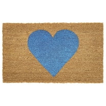 Calloway Mills Blue Heart Doormat, 36" x72"