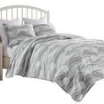 thumbnail image 2 of Doz 3pc Queen Size Coverlet Set, Matelasse, Harbor Gray, White, 2 of 3