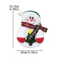thumbnail image 3 of Fiudx Decoración Navideña para Mesa, Juego de Cubiertos de Muñeco de Nieve de Tela No Tejida, Ideal para Restaurantes y Hoteles, Diseño de Muñeco de Nieve Anciano, 12,5 X 10 Cm., 3 of 3