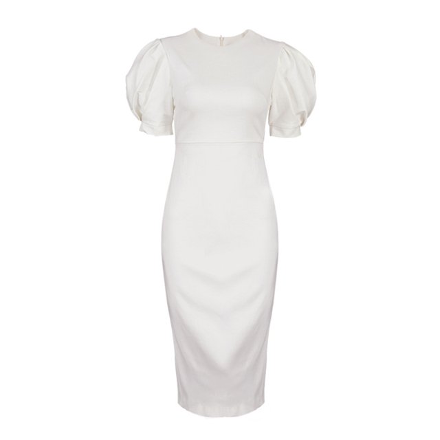 2024 Nouvelle Robe d'Été Col Rond Manches Courtes Tempérament slim pour Femme