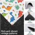 thumbnail image 3 of White Cartoon Dinosaurs Bones Pattern Kitchen Rugs Sets Of 3,Kitchen Runner Rugs Non Skid Washable,Decorative Kitchen Floor Mats for Kitchen,Sink,Laundry,17"x30"+ 17"x47" + 17"x59", 3 of 6