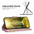 thumbnail image 7 of Wallet with [RFID Blocking] [9 Card Slots ] Zipper Pocket iPhone 11 Premium Soft PU Leather Magnetic Flip Folio with Wrist Strap Kickstand Protective Cover for iPhone 11,
Pink, 7 of 7
