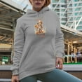 thumbnail image 2 of I Can Smell Autumn Dancing in the Breeze with Watercolor Scarecrow Art Merch Gift, Heather Grey Hooded Sweatshirt or Hoodie, XL, 2 of 5