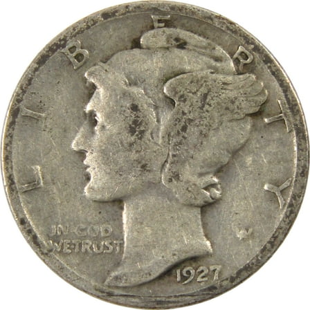 1927 Mercury Dime G Good Silver 10c Coin