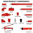 thumbnail image 2 of 10 Ton Porta Power Kit,Portable Hydraulic Jack with Oil Hose,Auto Body Frame Repair Kit with Storage Case for Car Repair,Truck,Farm, 2 of 9