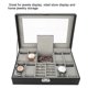thumbnail image 1 of Caja de almacenamiento para relojes soporte para exhibición de joyería de cuero PU con 8 ranuras ANGGREK Otros, 1 of 8