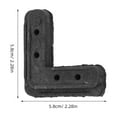 thumbnail image 2 of HOMEMAXS  10 Pcs Screen Frame Profiles Replacement Corner Bracket Black, 2 of 8