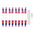 thumbnail image 1 of KLKCMS Propeller Replacement Wing Fans Spare Parts red blue white, 1 of 9