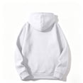 thumbnail image 3 of Women's Pullover Hoodie Cozy Fall Sweatshirt with Drawstring Hood Front Pocket Relaxed Fit Hoodies, S, 3 of 6