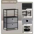 thumbnail image 4 of Sorbus 2 Drawers Table Dresser - Black, 4 of 9